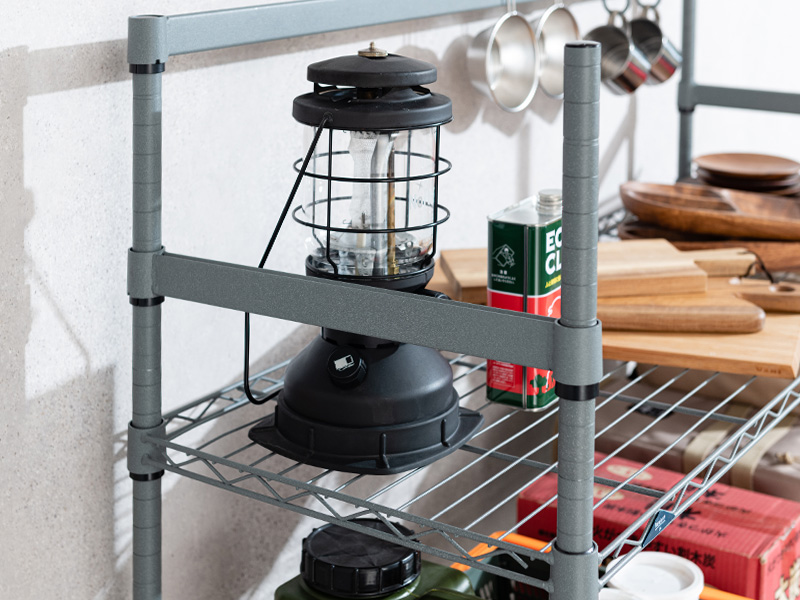 キャンプグッズ収納