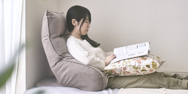 ベッドの上で使う