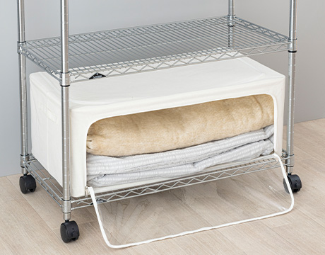 大きな布団も収納