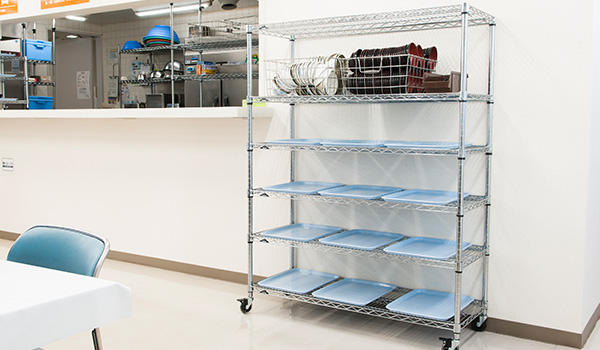 ワゴンラックの利用例