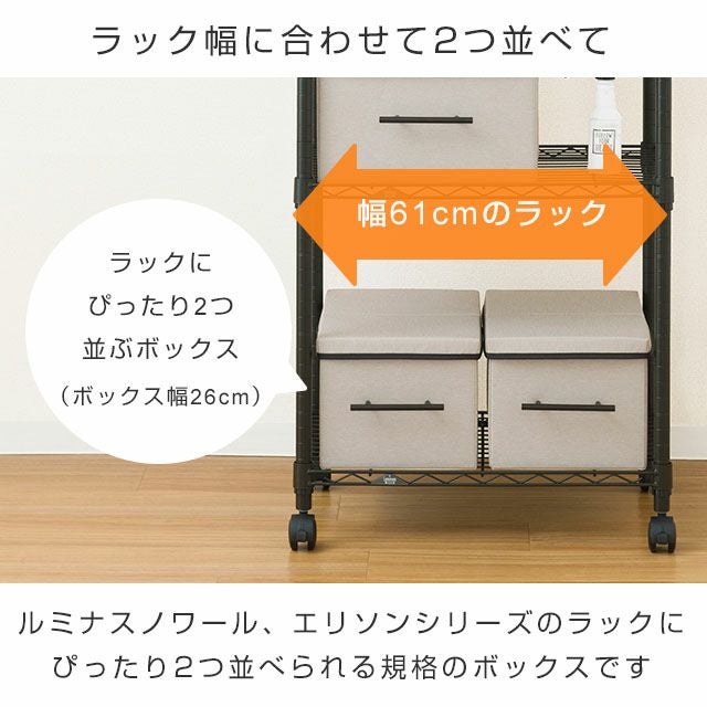 収納ボックス 幅26×奥行40×高さ21cm ルミナス LB2640 | ルミナスクラブ