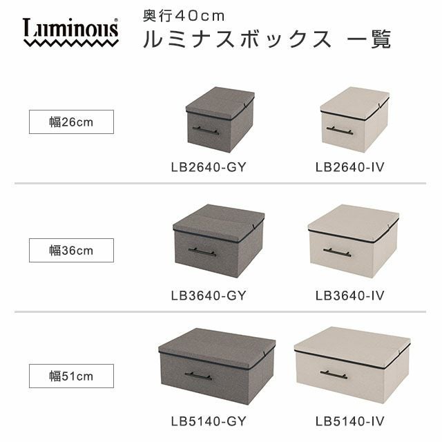 収納ボックス 幅51×奥行40×高さ21cm ルミナス LB5140 | ルミナスクラブ
