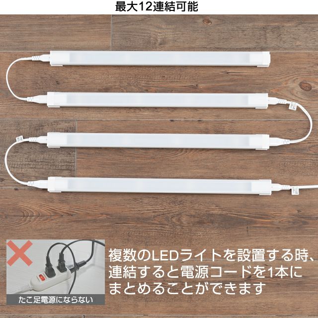 LEDライト 幅90cm ルミナス スチールラック パーツ LED90 | ルミナス