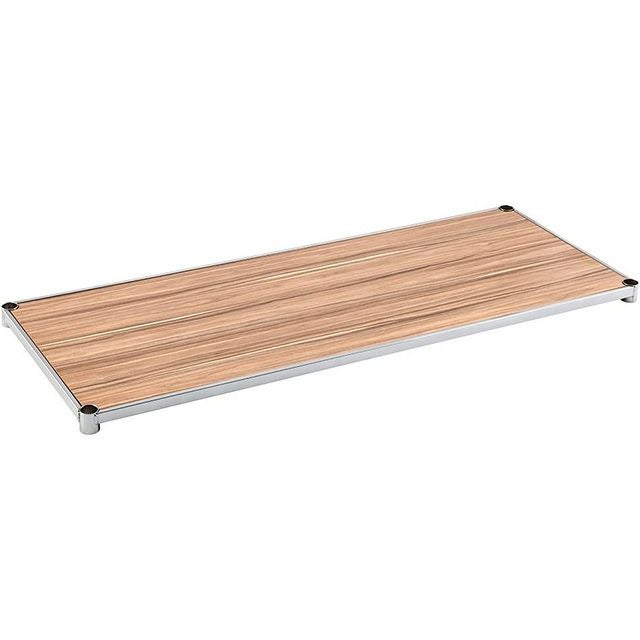 木製シェルフ 幅121.5×奥行46cm ルミナスレギュラー スチールシェルフ パーツ 棚 ポール径25mm用 幅120cm 木製シェルフ 幅121.5×奥行46cm ルミナス スチールラック パーツ