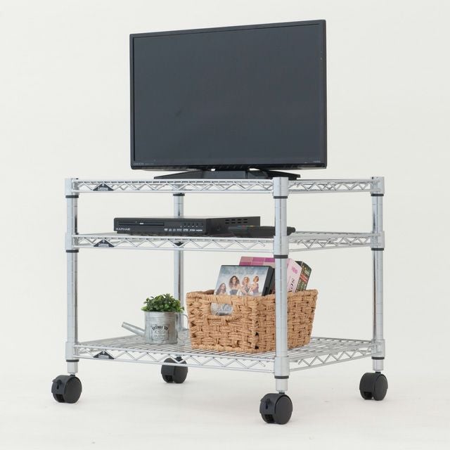 テレビ台 幅60cm 3段 ルミナスレギュラー スチールラック 幅61×奥行46