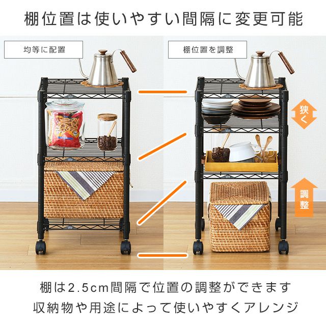 スチールラック① スチールラック 幅60cm 3段 ルミナスプレミアム 高度防錆素材 ソリッド