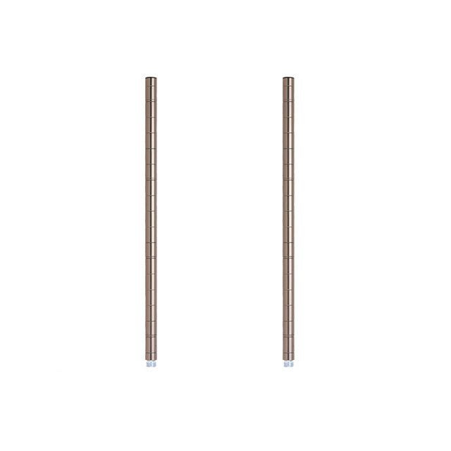 延長用ポール ルミナスブラック ポール径19mm スチールラック パーツ