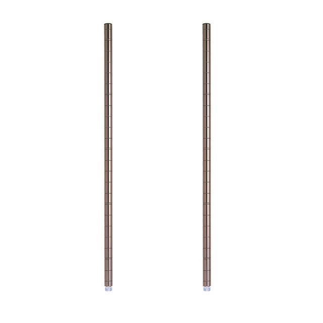 延長用ポール ルミナスブラック ポール径19mm スチールラック パーツ