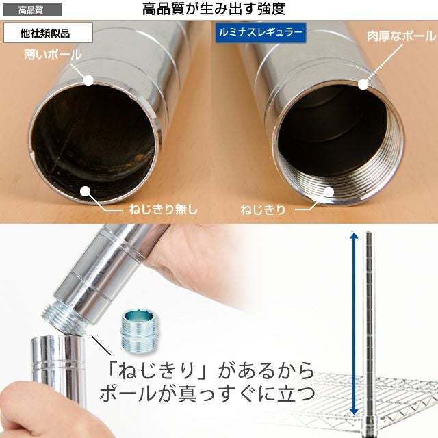 延長用突っ張りポール ルミナスレギュラー ポール径25mm ルミナス