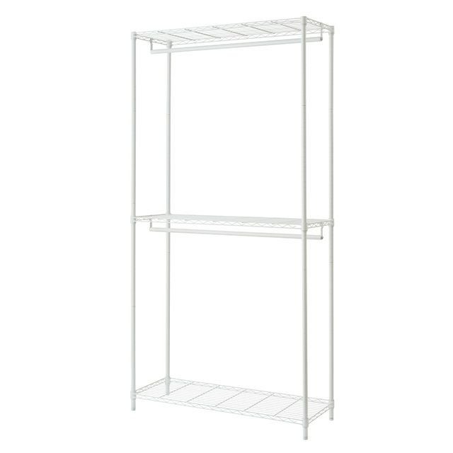 ハンガーラック 伸縮式 幅91-130×奥行46.5×高110-190cm コートハンガー