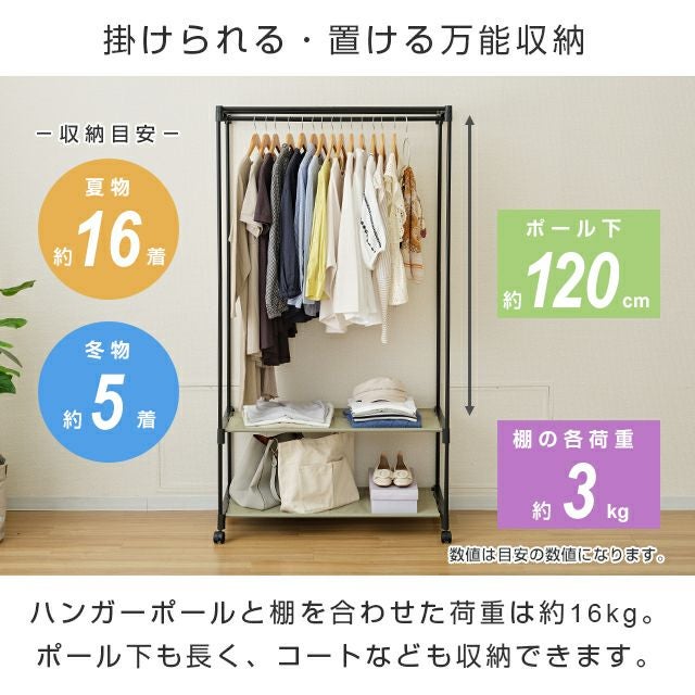 ワードローブ カバー付き スチールラック 幅90㎝ 衣類収納 シェルフ ハンガーラック　札幌 西岡店 楽天市場】ハンガーラック カバー付き カバー 頑丈 収納付き 洋服 収納