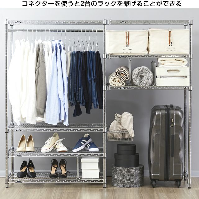 ラック連結コネクター ルミナス スチールラック ポール径25mm用パーツ ラック連結コネクター ルミナス スチールラック ポール径25mm用パーツ