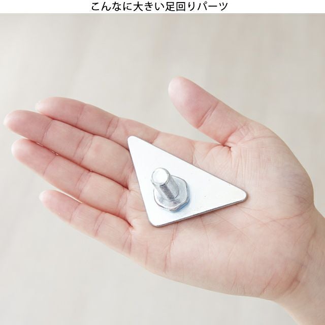 三角プレート 足回りパーツ ポール径25mm用 ルミナス スチールラック