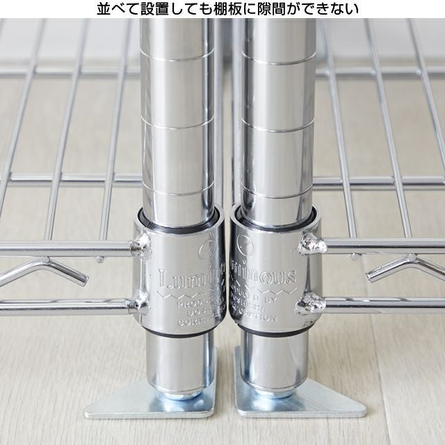 三角プレート 足回りパーツ ポール径25mm用 ルミナス スチールラック