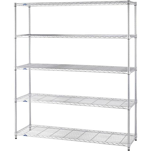 H57　5段スチールラック スチールラック 幅150cm 5段 ルミナススリム スチールラック 幅152