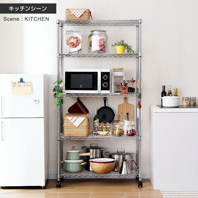 美品♪配達可!!スチール棚 180-90cm スチールラック スチールラック 幅180×奥行90×高さ180cm 4段 耐荷重200kg/段 中量棚