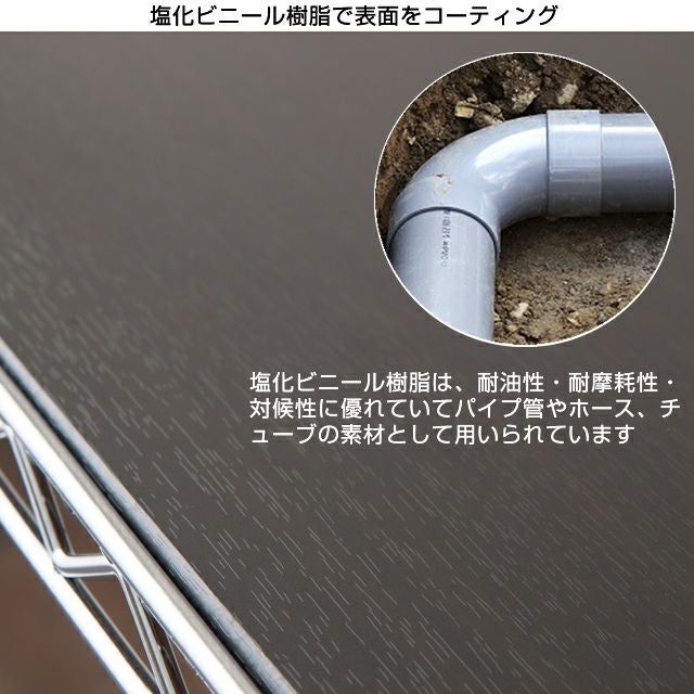 ウッドシート シェルフ幅74.5×奥行34.5cm用 ルミナス スチールラック