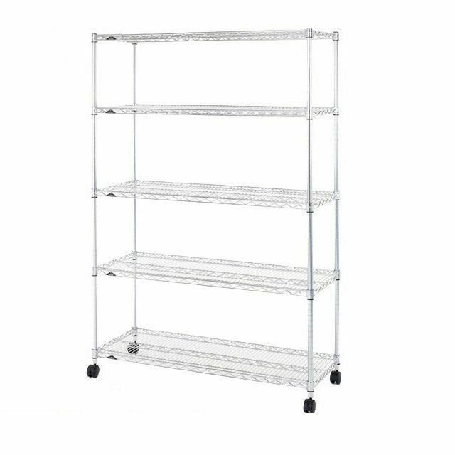 メタルルミナスラック 120W 5段タイプ スチールラック 幅120cm 5段 ルミナスレギュラー 幅121.5×奥行46×高さ