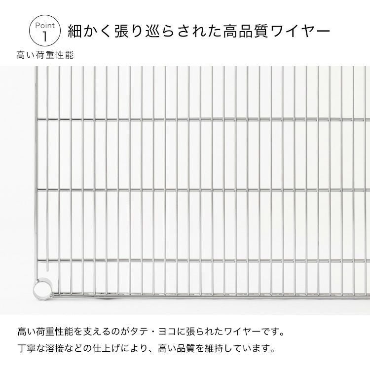 スチールラック 幅75cm 4段 ルミナスレギュラー 幅76×奥行46×高さ156.5