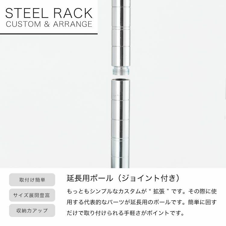 スチールラック 幅120cm 5段 ルミナスレギュラー 幅121.5×奥行61×高さ