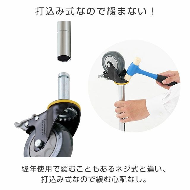 スチールラック 幅180cm 5段 ルミナスレギュラー 高荷重ウレタン