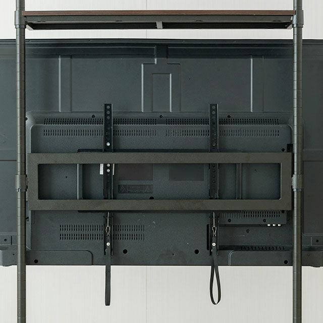 【新着商品】ドウシシャ ルミナス ノワール テレビ台 壁面収納 4段 幅110 Luminous テレビスタンド 幅110cm ルミナスノワール ブラック 黒