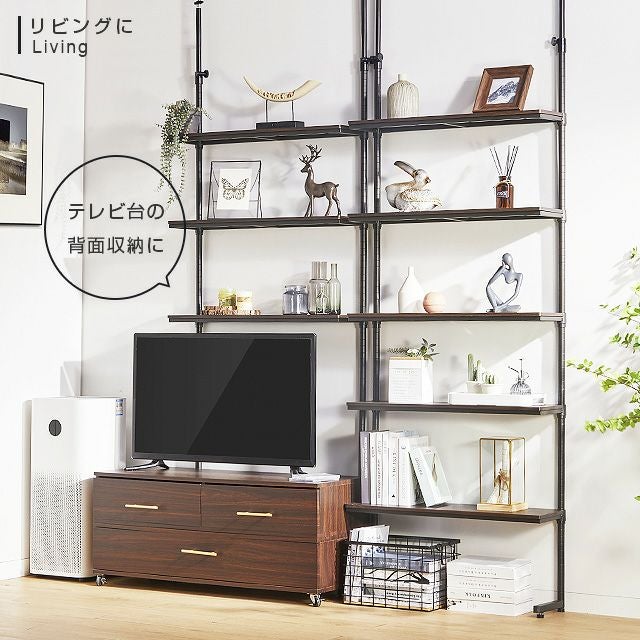 突っ張りポール ルミナスノワール ポール径25mm ルミナス スチール