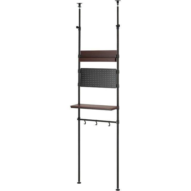 突っ張りラック 幅60cm ルミナスノワール スチールラック 幅65×奥行25