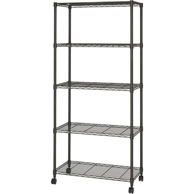 大型ステンレスラック(高さ178.5cm 、棚5段) 付属品あり 25mm] 幅61×奥行46×高さ178.5cm 5段 メタルルミナスラック 棚耐荷重