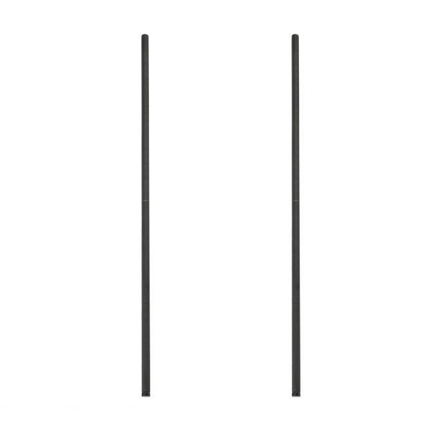 基本ポール 長さ121cm ルミナスノワール ポール径25mm スチールラック