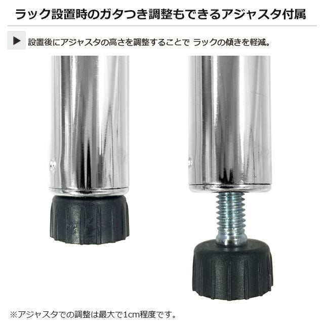 基本ポール 長さ78cm ルミナスレギュラー ポール径25mmスチールラック