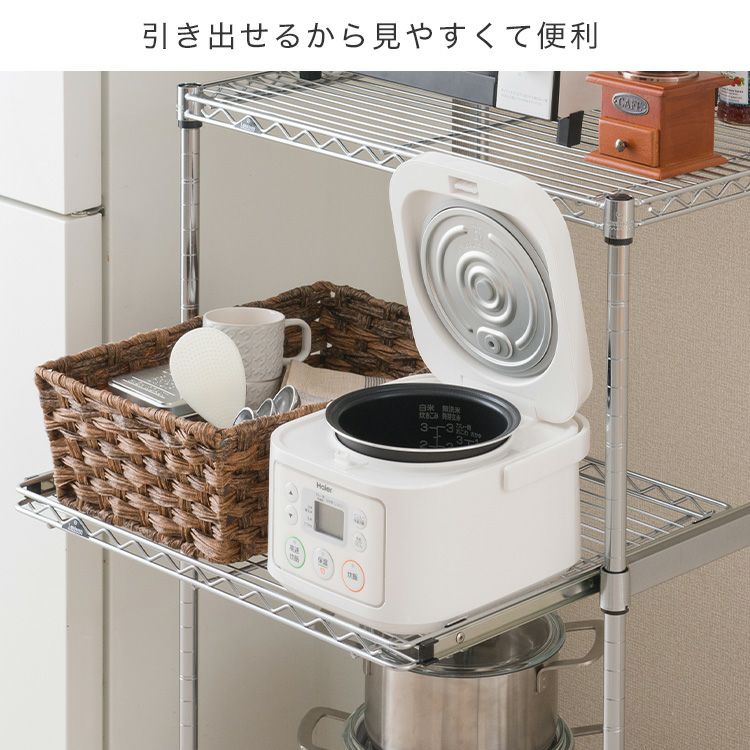 スライドシェルフ 幅61×奥行46cm ルミナスレギュラー スチールラック