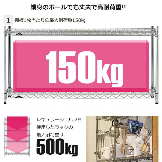 スチールシェルフ 幅59.5×奥行19.5cm ルミナスライト スチールラック