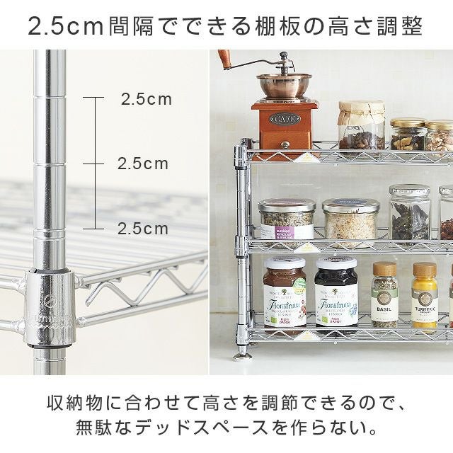 スチールラック 幅20cm 3段 ルミナススーパーライト 幅20.5×奥行45.5
