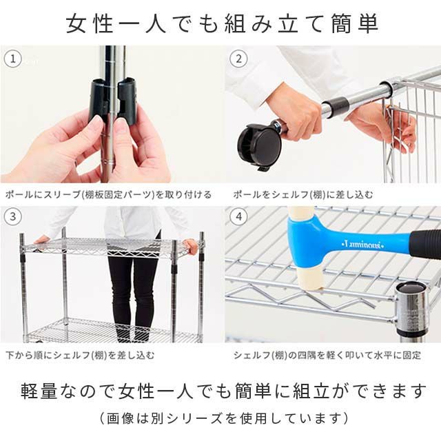 スチールラック 幅85cm 5段 ポール径22mm 幅85.5×奥行40.5×高さ174cm