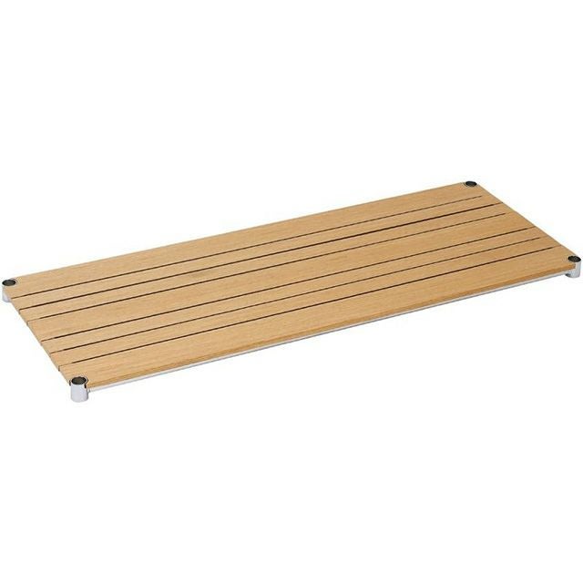 木製シェルフ 幅121.5×奥行46cm ルミナスレギュラー スチールシェルフ パーツ 棚 ポール径25mm用 幅120cm 木製シェルフ 幅121.5×奥行46cm ルミナスレギュラー スチールシェルフ