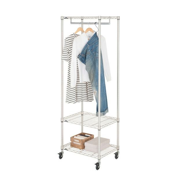 大型　ハンガーメタルラック メタルウッドラックのハンガーラック METAL＆WOOD RACK ｜ スチール