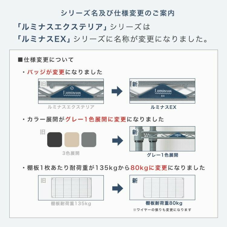 延長用ポール ルミナスEX ポール径25mm スチールラック パーツ EXADD 延長用ポール ルミナスEX ポール径25mm スチールラック パーツ EXADD