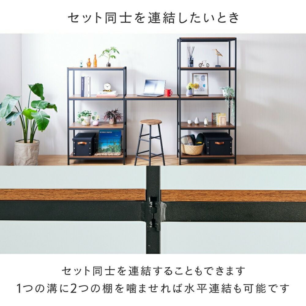 ウッドシェルフ 幅38.5×奥行38.5cm アンドコネクト オープンラック 棚