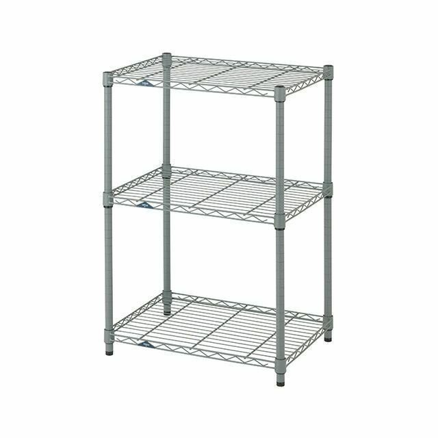 スチールラック　　 スチールラック 幅60cm 3段 ルミナスEX 幅61×奥行46×高さ90cm グレー