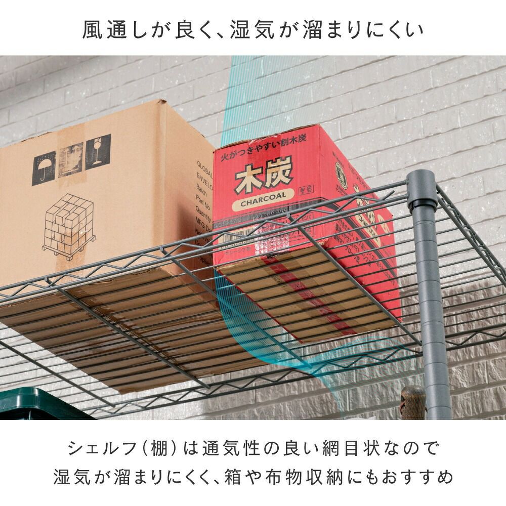 スチールラック 幅90cm 3段 幅91.5×奥行46×高さ90cm ルミナスEX グレー