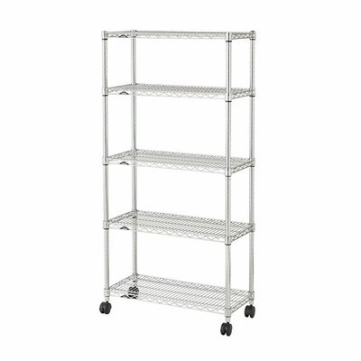 スチールラック 幅75cm 5段 ルミナスレギュラー 幅76×奥行35.5×高さ156.5cm NLF7615-5