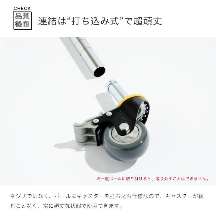 店舗用品 htl90 ワゴンラック 幅90cm 5段 スチールラック カートワゴン ルミナス