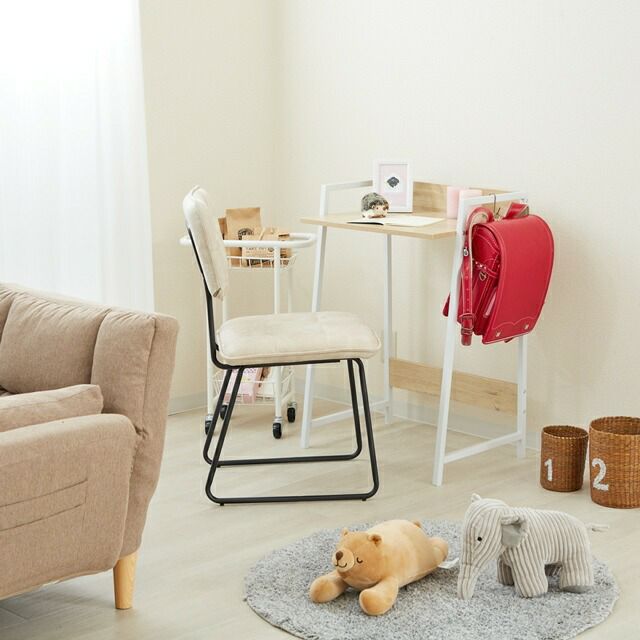 デスク 幅60cm スリム シンプル 学習机 幅60×奥行42×高さ75cm(最大高さ