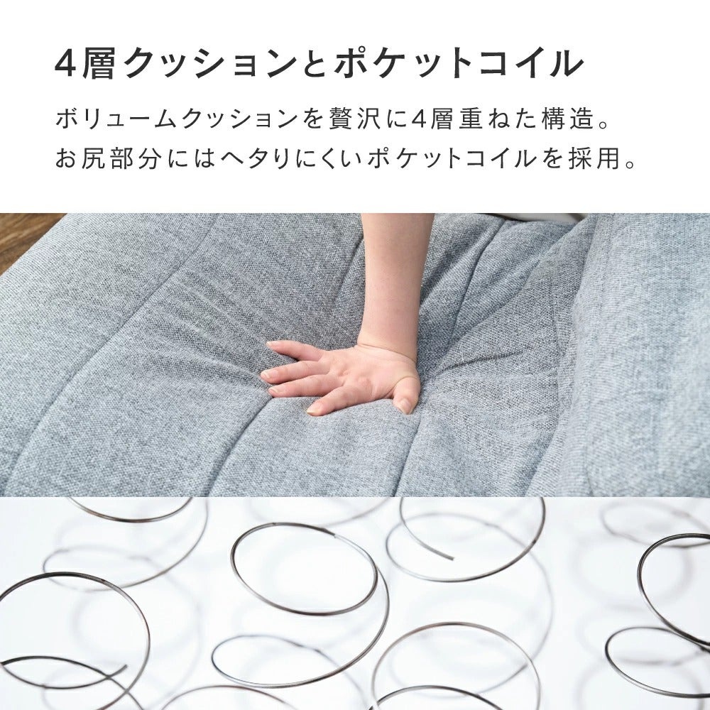 ソファ 1人掛け 幅62×奥行81-109×高さ77-90cm 座高27cm 座椅子 回転